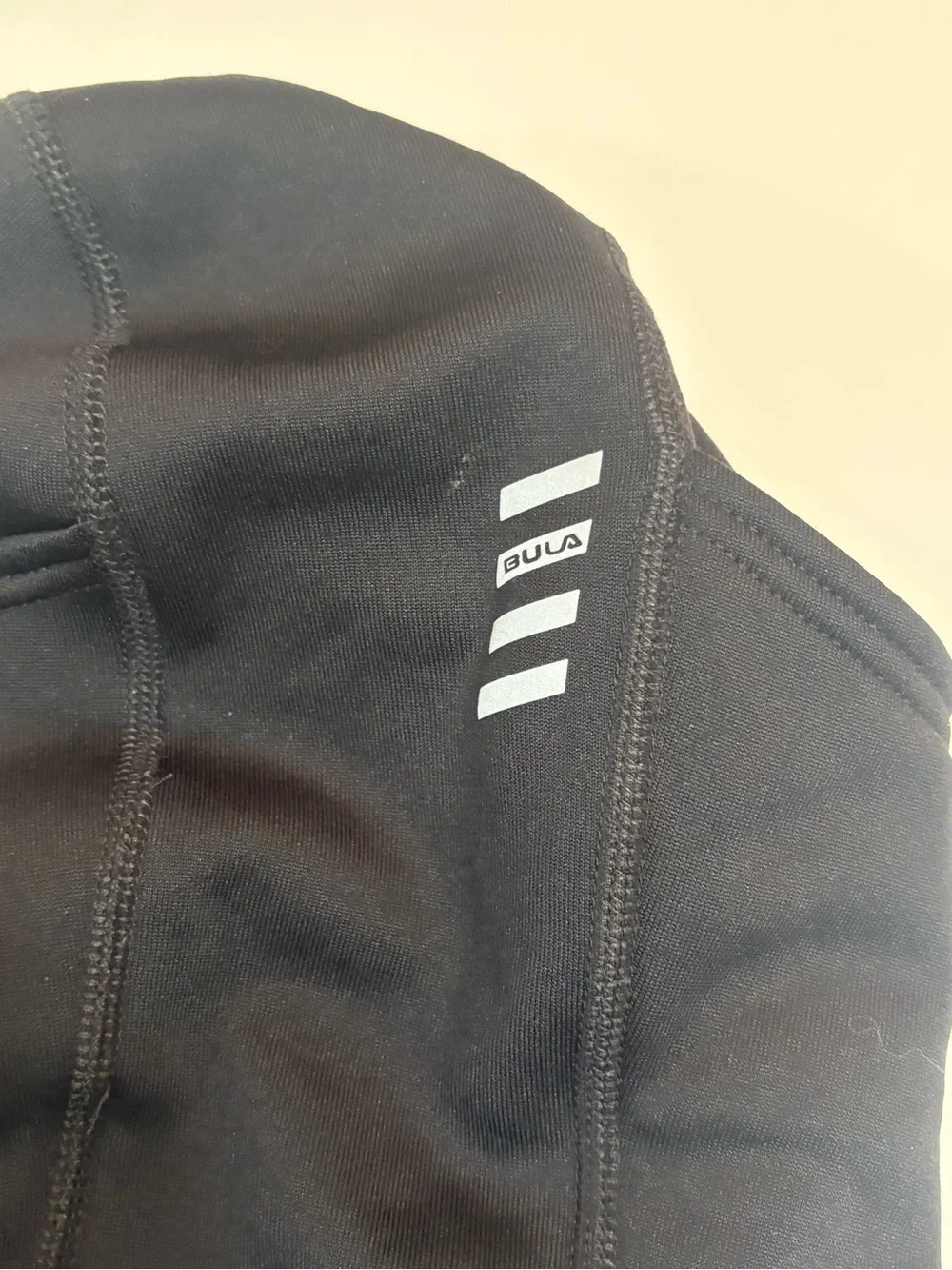 BULA Black POLARTEC convertible balaclava featuring a reflective logo on side